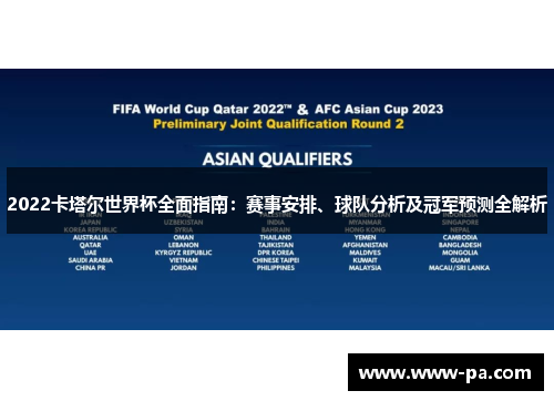 2022卡塔尔世界杯全面指南：赛事安排、球队分析及冠军预测全解析