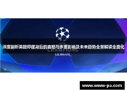 深度剖析英超停摆背后的真相与多重影响及未来趋势全景解读全面化